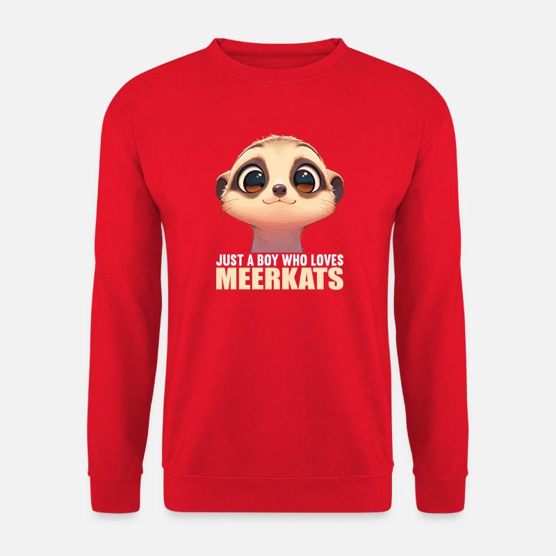 Meerkat Erdmännchen - Unisex Pullover - Rot