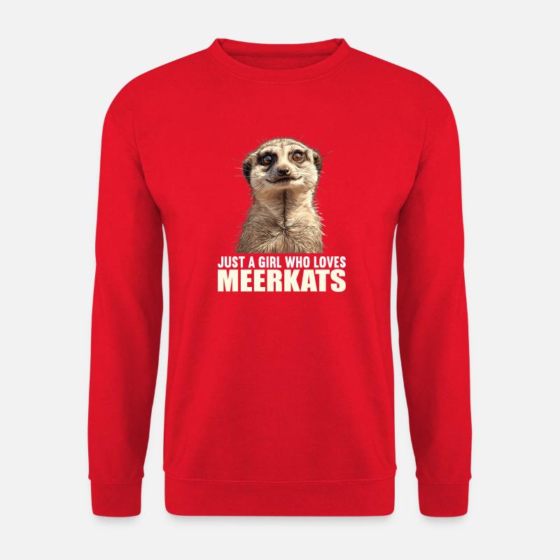 Meerkat Erdmännchen - Unisex Sweatshirt - red
