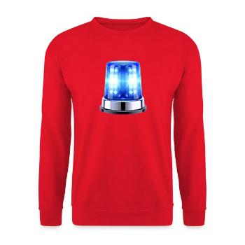 Blue Light Siren Hyper Realistic - Unisex Sweatshirt - red - Front - Alina (178cm) & Michal (187cm)