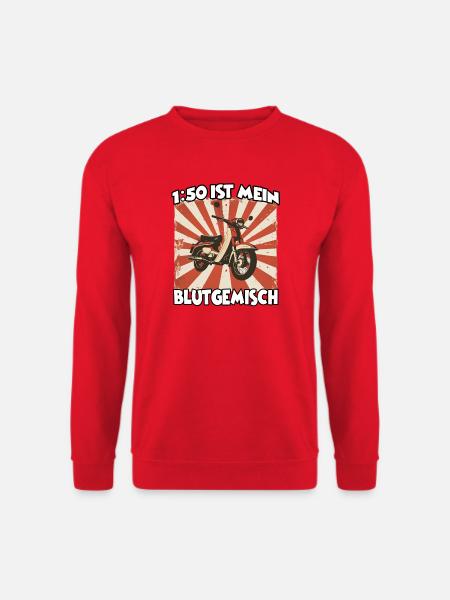 Geschenk für Simson-Fans, Ostalgie Fan - Unisex Pullover - Rot