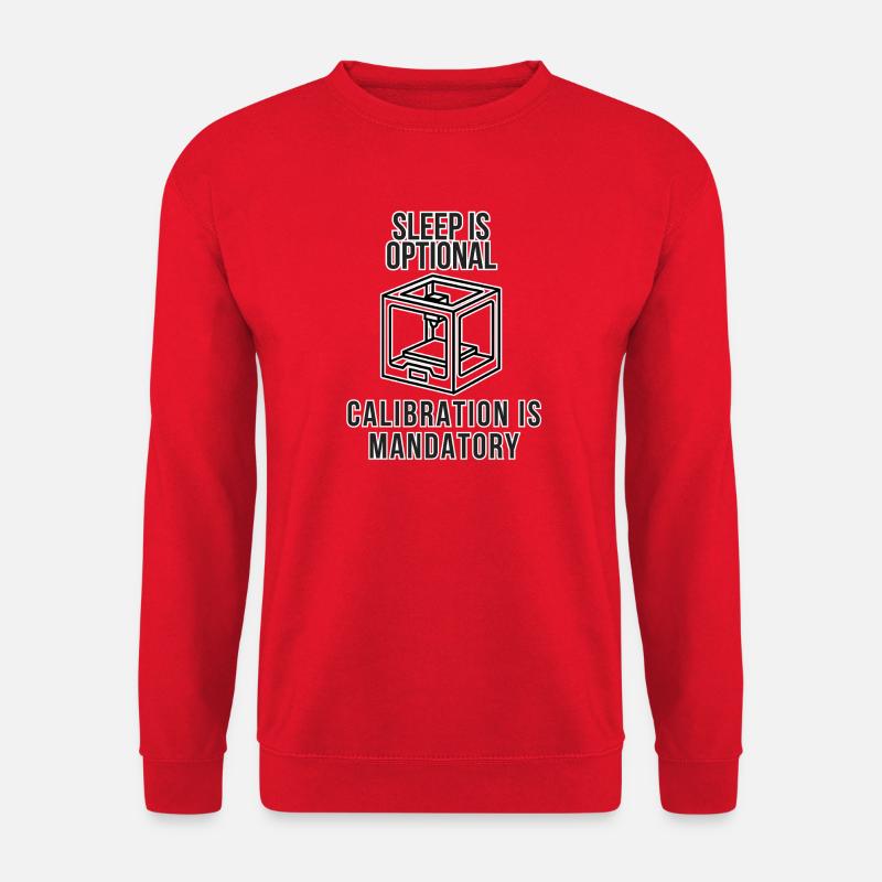 Schlafoptionale Kalibrierung verpflichtend - Unisex Pullover - Rot