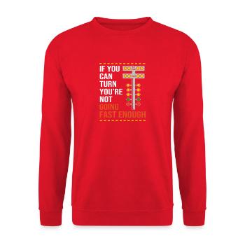 Drag Race - Unisex Pullover - Rot - Vorne - Alina (178cm) & Michal (187cm)