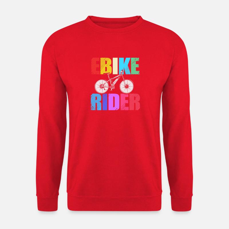 E-Bike EBike E Bike - Unisex Pullover - Rot
