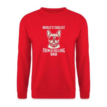 Meilleur étalon bouledogue français au monde - Sweat-shirt Unisexe - rouge - Devant - Alina (178cm) & Michal (187cm)