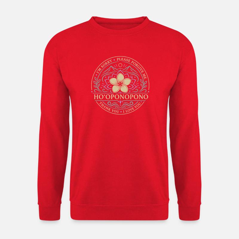 Hooponopono Heilung - Unisex Pullover - Rot