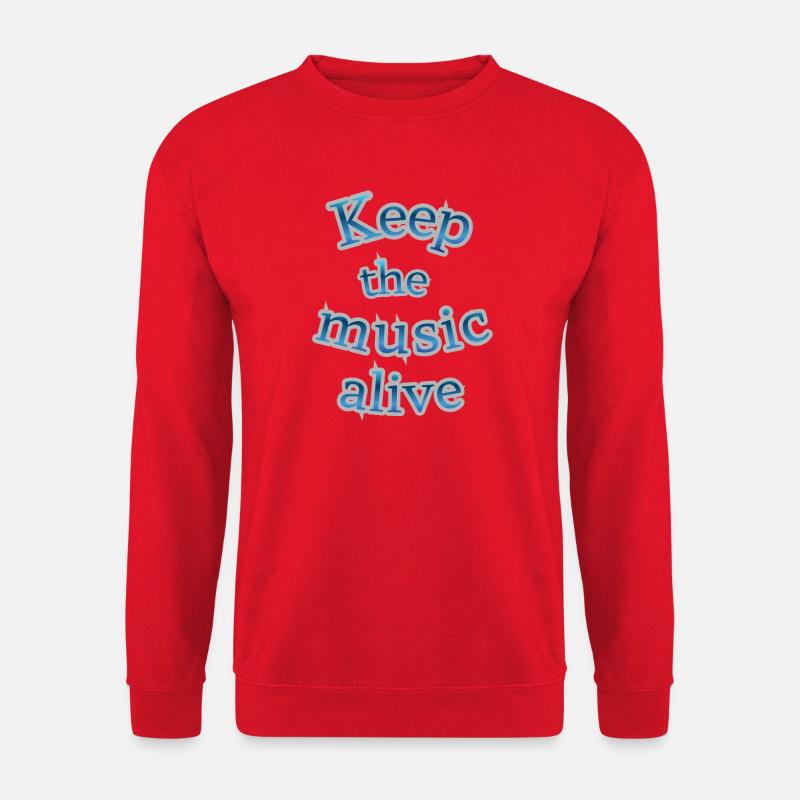Keep music alive - Unisex Sweatshirt - red