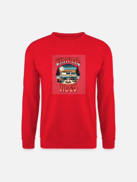 Retro Camper Vibes by Campfire - Unisex Sweatshirt - red