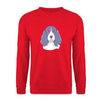Springer Spaniel - Unisex Pullover - Rot - Vorne - Alina (178cm) & Michal (187cm)