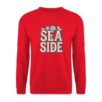 Mer et plage - Sweat-shirt Unisexe - rouge - Devant - Alina (178cm) & Michal (187cm)