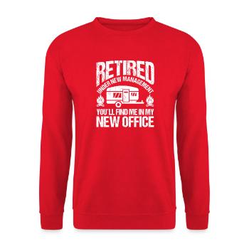 Camping Bonfire Camp Life Forest Camper - Unisex Sweatshirt - red - Front - Alina (178cm) & Michal (187cm)