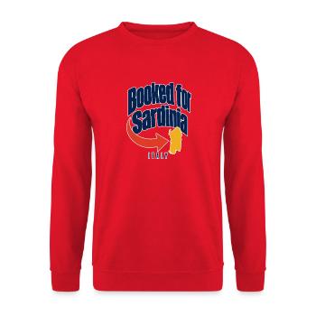 Booked for Sardinia Italy Girls Trip Vacation Sayi - Unisex Sweatshirt - red - Front - Alina (178cm) & Michal (187cm)