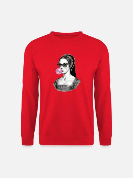 Anne Boleyn Bubble Pop Renaissancefrau - Unisex Pullover - Rot