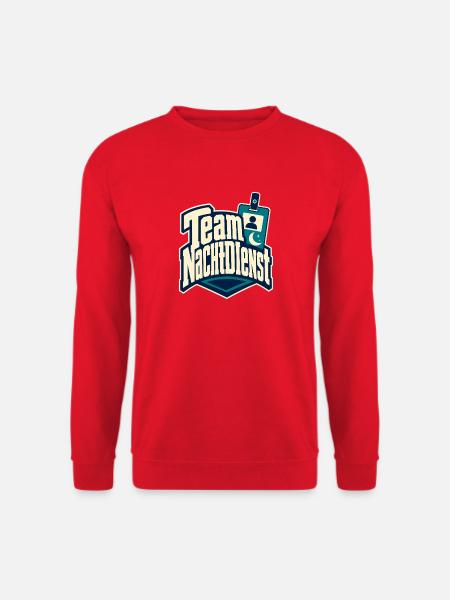 Team Nachtdienst Nachtdienst Nachtschicht-Humor - Unisex Pullover - Rot