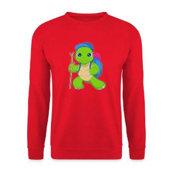 Randonnée à dos pour randonneurs de tortues - Sweat-shirt Unisexe - rouge - Devant - Alina (178cm) & Michal (187cm)