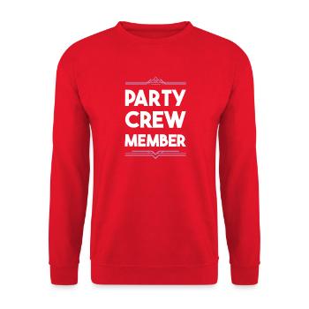 Équipe de fête - Sweat-shirt Unisexe - rouge - Devant - Alina (178cm) & Michal (187cm)