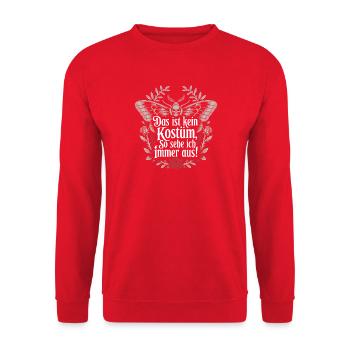 Karneval Das Ist Kein Kostüm Fasching Halloween - Unisex Pullover - Rot - Vorne - Alina (178cm) & Michal (187cm)