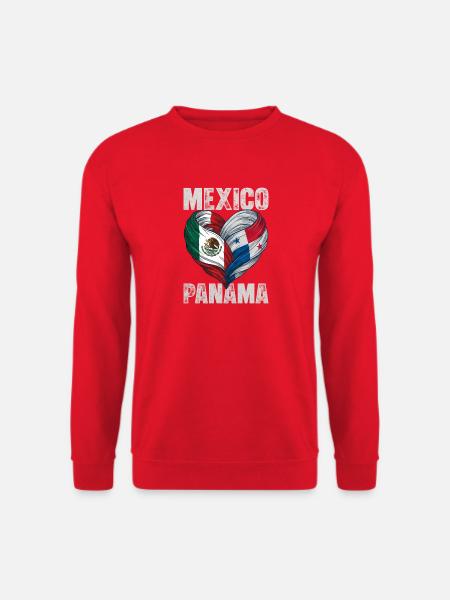 Herz Mexikos und Panamas - Unisex Pullover - Rot