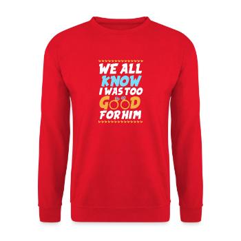 Divorce - Unisex Sweatshirt - red - Front - Alina (178cm) & Michal (187cm)