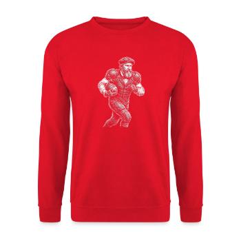 Rutherford B. Hayes American Football - Unisex Sweatshirt - red - Front - Alina (178cm) & Michal (187cm)