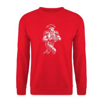 George Washington American Football - Unisex Sweatshirt - red - Front - Alina (178cm) & Michal (187cm)