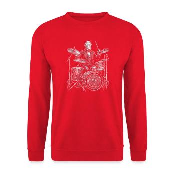 Millard Fillmore joue de la batterie - Sweat-shirt Unisexe - rouge - Devant - Alina (178cm) & Michal (187cm)