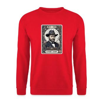 Carte de tarot Ulysses S Grant - Sweat-shirt Unisexe - rouge - Devant - Alina (178cm) & Michal (187cm)