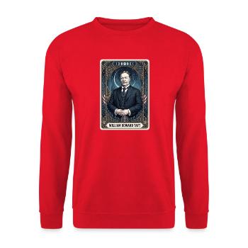 Carte de tarot William Howard Taft - Sweat-shirt Unisexe - rouge - Devant - Alina (178cm) & Michal (187cm)