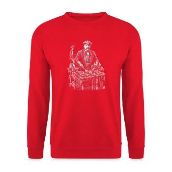 Grover Cleveland BBQ Grill - Sweat-shirt Unisexe - rouge - Devant - Alina (178cm) & Michal (187cm)