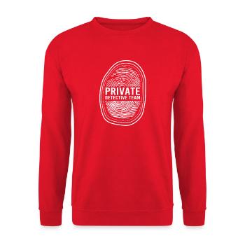 Détective - Sweat-shirt Unisexe - rouge - Devant - Alina (178cm) & Michal (187cm)