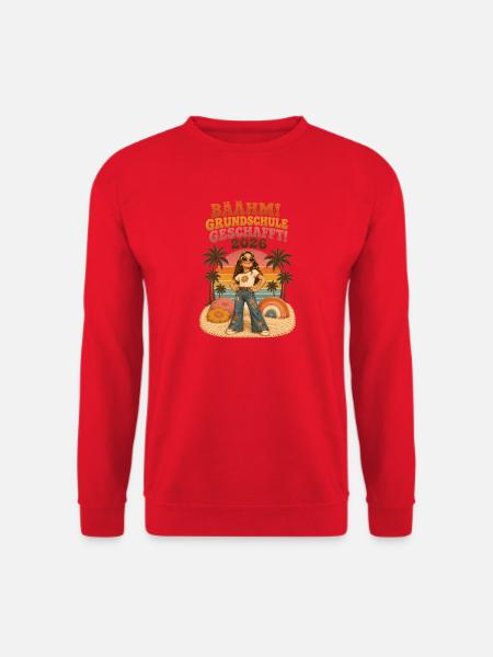 Retro Abschluss 2026 Grundschule - Unisex Pullover - Rot