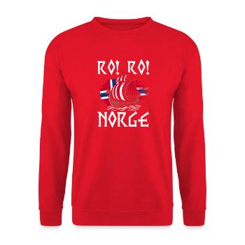 Norvège des fjords Norge Navire scandinave ro-viking - Sweat-shirt Unisexe - rouge - Devant - Alina (178cm) & Michal (187cm)