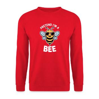 Paroles des abeilles, drôle d’abeille, cadeau drôle d’abeille - Sweat-shirt Unisexe - rouge - Devant - Alina (178cm) & Michal (187cm)