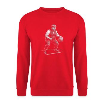 William Howard Taft Basketball  - Unisex Pullover - Rot - Vorne - Alina (178cm) & Michal (187cm)