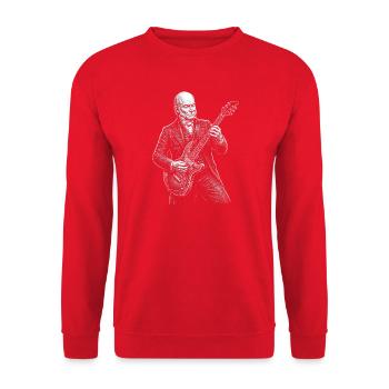 Guitare John Quincy Adams - Sweat-shirt Unisexe - rouge - Devant - Alina (178cm) & Michal (187cm)