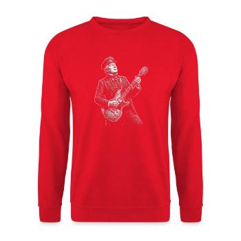 Millard Fillmore Guitar - Unisex Sweatshirt - red - Front - Alina (178cm) & Michal (187cm)