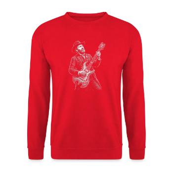Guitare Ulysses S Grant - Sweat-shirt Unisexe - rouge - Devant - Alina (178cm) & Michal (187cm)