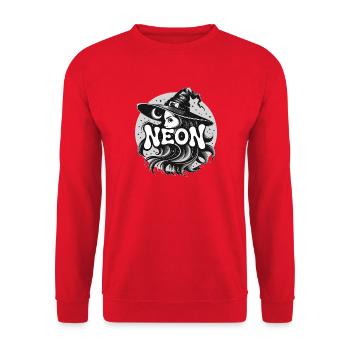  Mystische Hexe Mit Mond Und Sternen Magische - Unisex Pullover - Rot - Vorne - Alina (178cm) & Michal (187cm)