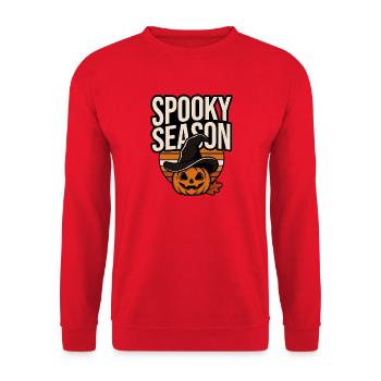 Halloween Pumpkin – Saison Effrayante - Sweat-shirt Unisexe - rouge - Devant - Alina (178cm) & Michal (187cm)