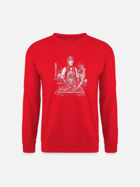 John Tyler grilling - Unisex Sweatshirt - red