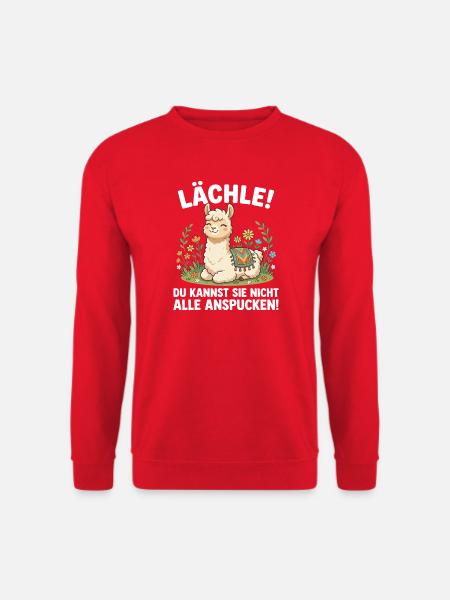 Laechle Du Kannst Sie Nicht Alle Anspucken - Unisex Pullover - Rot