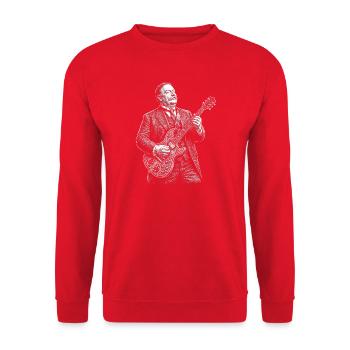 William Howard Taft Gitarre - Unisex Pullover - Rot - Vorne - Alina (178cm) & Michal (187cm)
