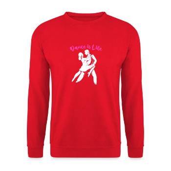 Tänzerin - Unisex Pullover - Rot - Vorne - Alina (178cm) & Michal (187cm)