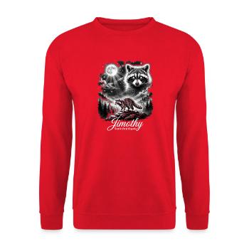 Jimothy – Die wilde Legende von Seattle - Unisex Pullover - Rot - Vorne - Alina (178cm) & Michal (187cm)