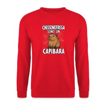 Wen Interessiert Es, Ich Bin Ein Niedliches - Unisex Pullover - Rot - Vorne - Alina (178cm) & Michal (187cm)