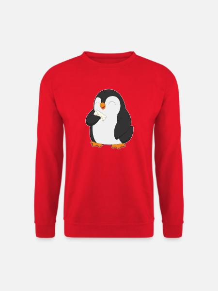 Pinguin Brief - Unisex Pullover - Rot