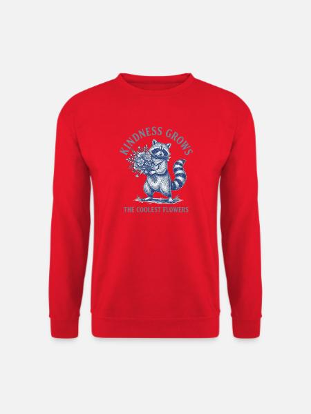 Kindness Grows The Coolest Flowers - Unisex Pullover - Rot