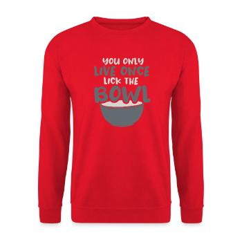 Cake Baking Pastry Chef Cake Baker - Unisex Sweatshirt - red - Front - Alina (178cm) & Michal (187cm)