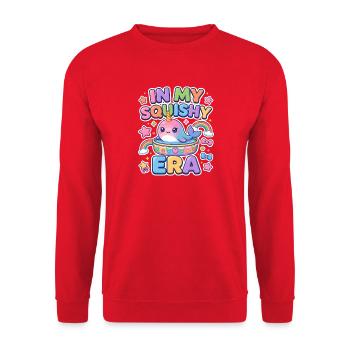 À mon époque fragile, Axolotl Rainbow Kawaii - Sweat-shirt Unisexe - rouge - Devant - Alina (178cm) & Michal (187cm)