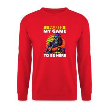 Jeu de Skeleton Gaming Halloween - Sweat-shirt Unisexe - rouge - Devant - Alina (178cm) & Michal (187cm)