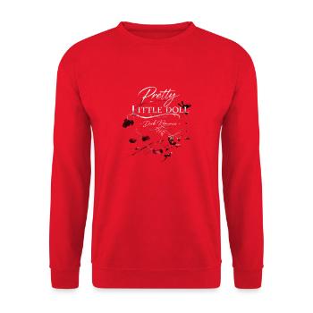 Pretty Little Doll Dunkle Romantik - Unisex Pullover - Rot - Vorne - Alina (178cm) & Michal (187cm)